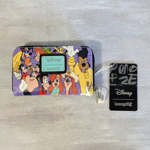 Loungefly Disney Goofy Movie Collage Ziparound Wallet NEW - Picture 1 of 4